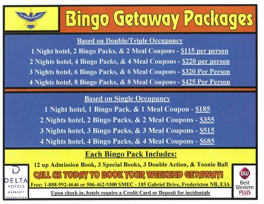 Bingo Getaway Packages r