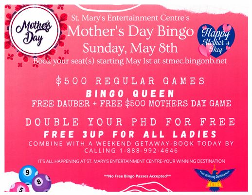Mothers Day Bingo r